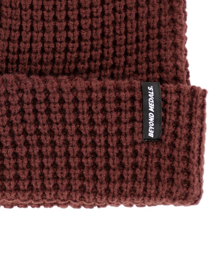 Beyond Medals Waffle Beanie | Red